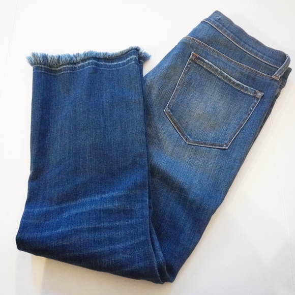 JBRAND Selena Boot Cut Release/Fray Hem Denim Jean - Picture 3 of 9